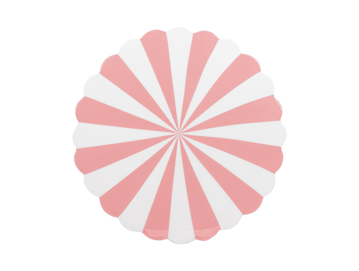 Leitmotiv Taburet Candy Swirl emalje flamingo pink & hvid