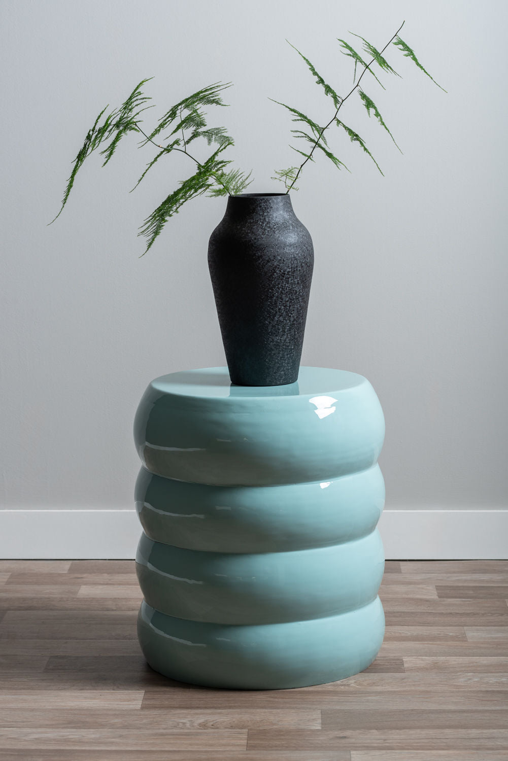 Leitmotiv Taburet Jill enamel misty blue