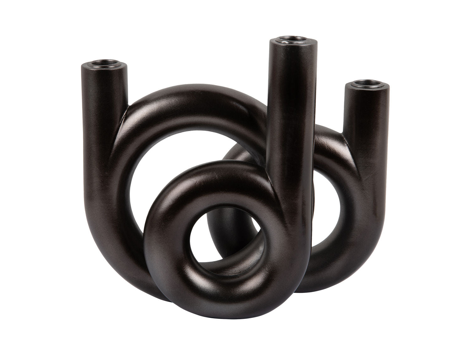 nutid Lysestage Ringe medium metallic mørkegrå