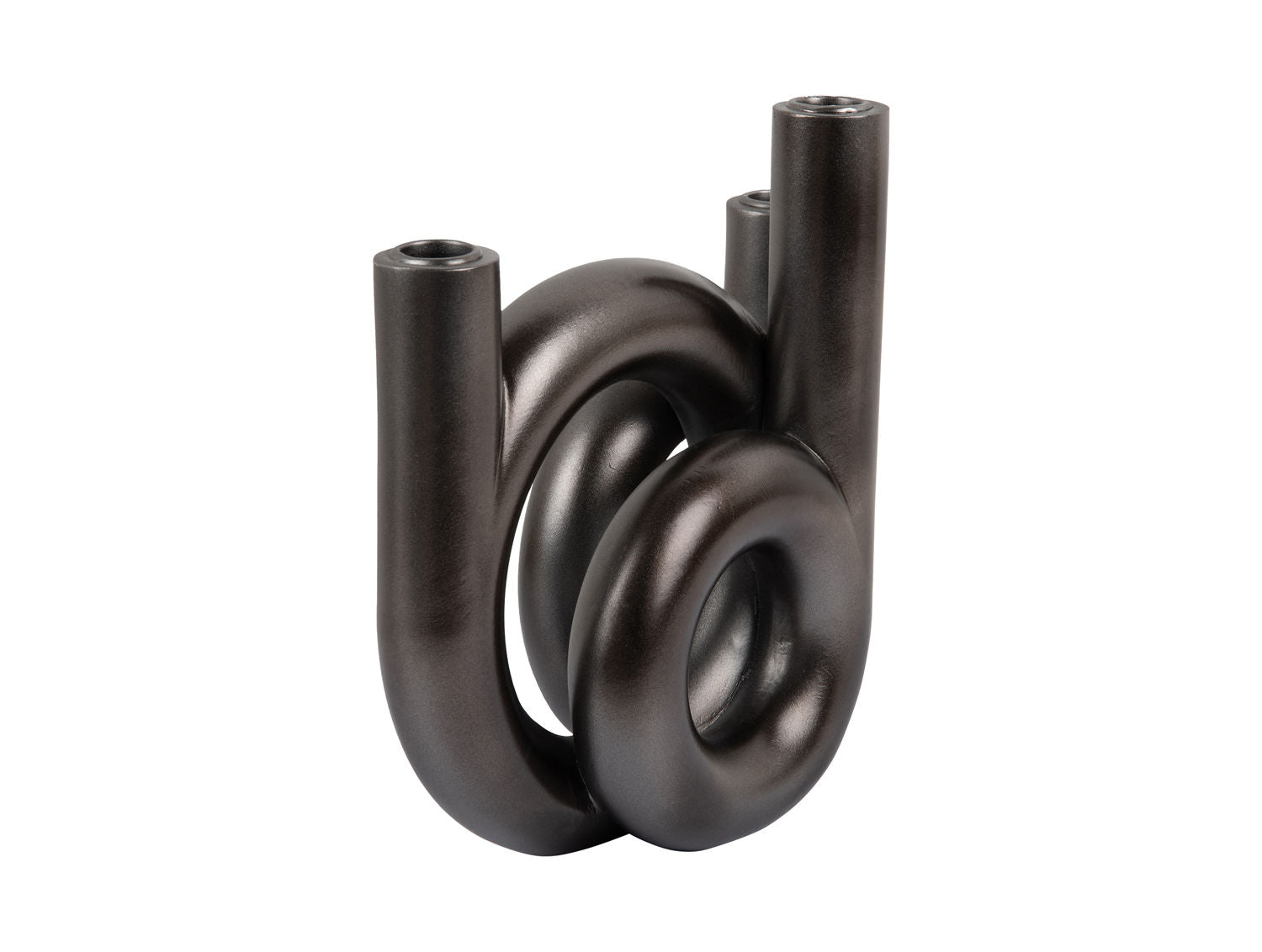 nutid Lysestage Ringe medium metallic mørkegrå