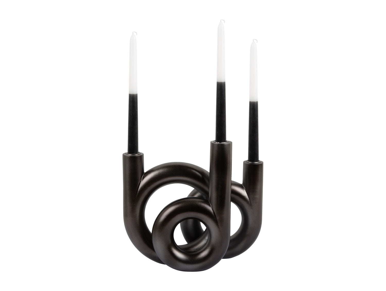 nutid Lysestage Ringe medium metallic mørkegrå