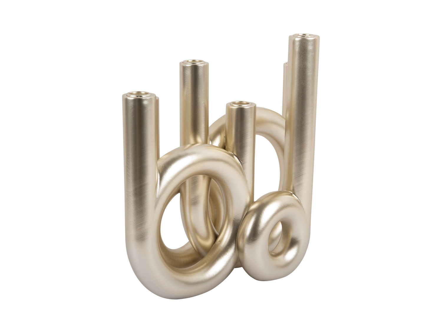 nutid Lysestage Ringe store metallic guld