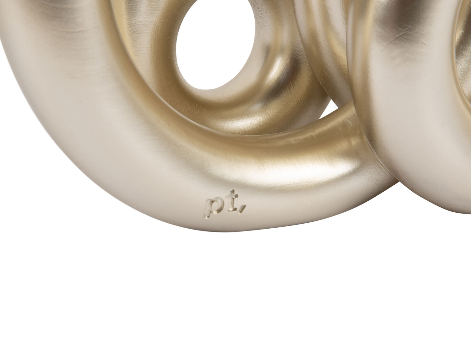 nutid Lysestage Ringe store metallic guld
