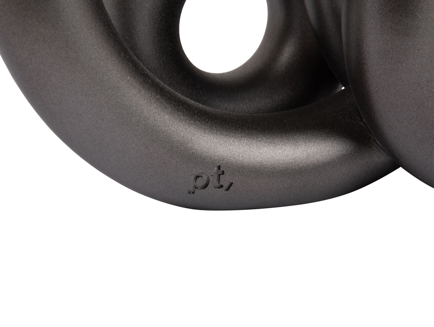 nutid Lysestage Ringe store metallic mørkegrå