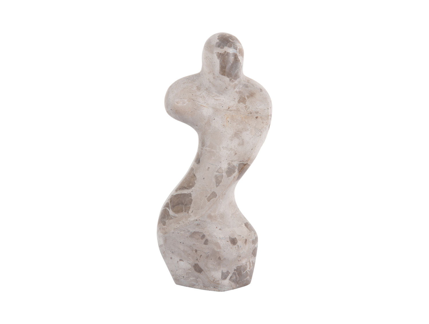 Present Time Statue Kvinde abstrakt marmor brun