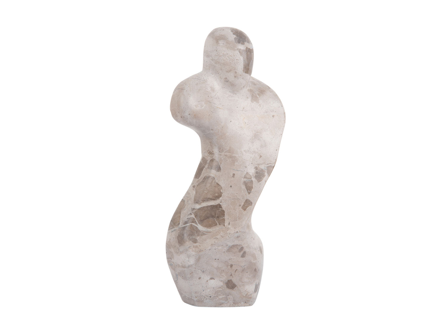 Present Time Statue Kvinde abstrakt marmor brun