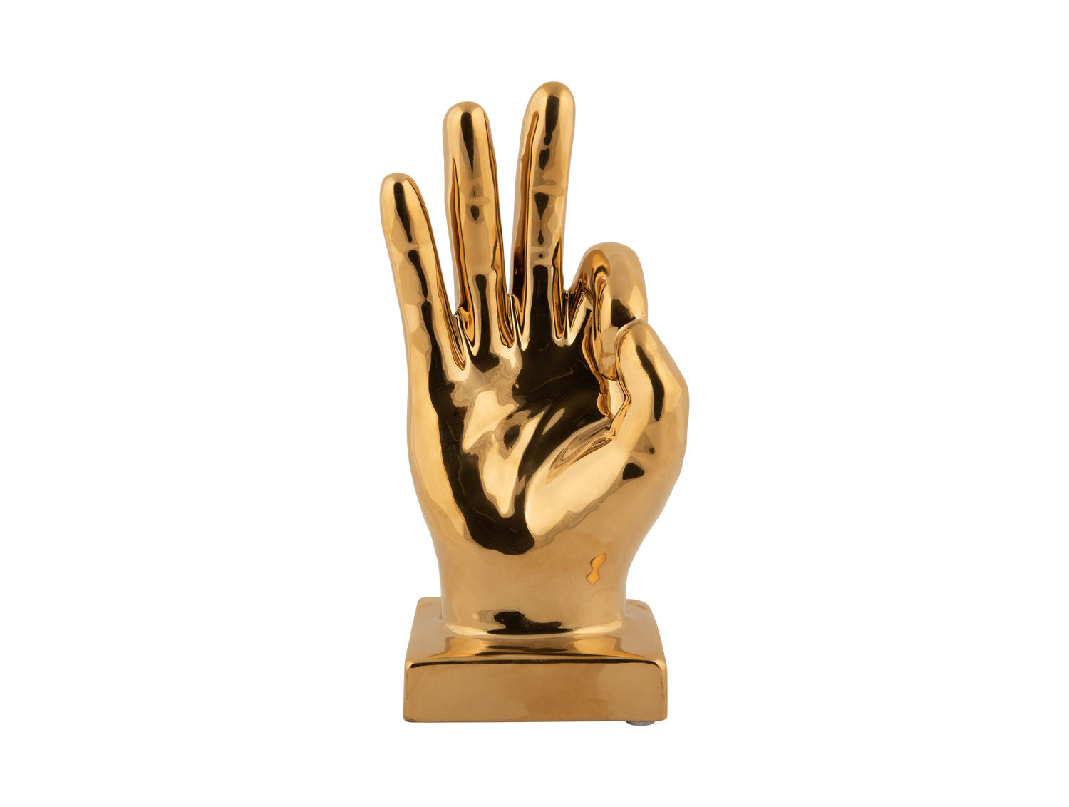 nuværende Statue Perfecto keramisk forgyldt