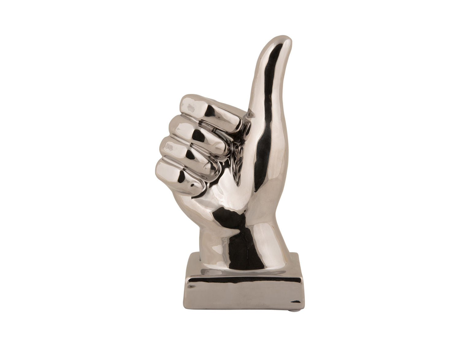 nutid Statue Okay keramisk forkromet