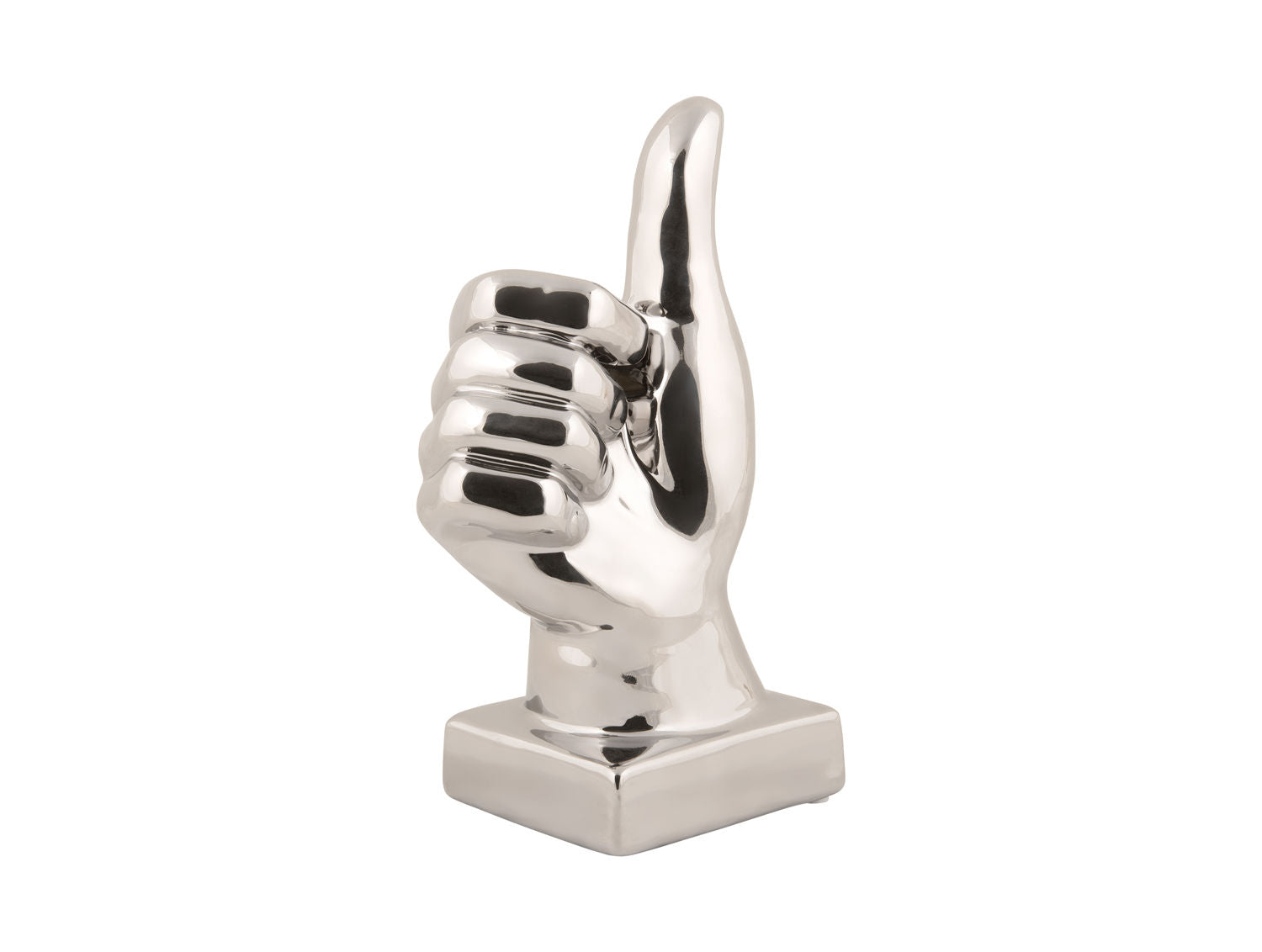 nutid Statue Okay keramisk forkromet