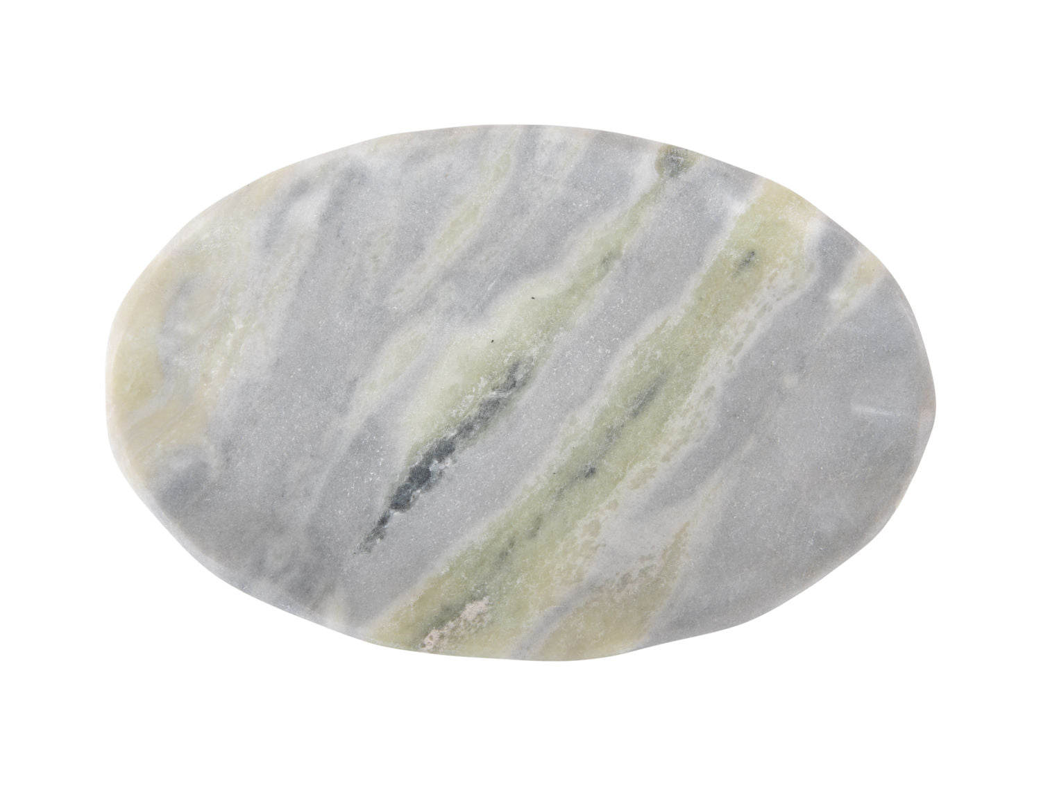 nutid Bakke Waved oval medium marmor himalayagrøn