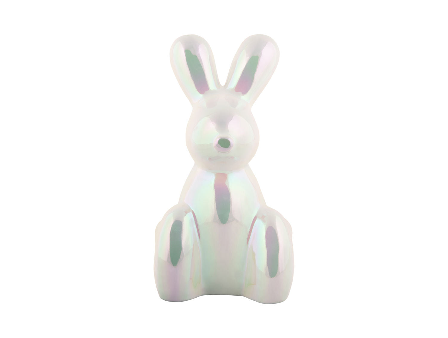 nutiden Statue Ballon Bunny stor keramisk hvid belagt