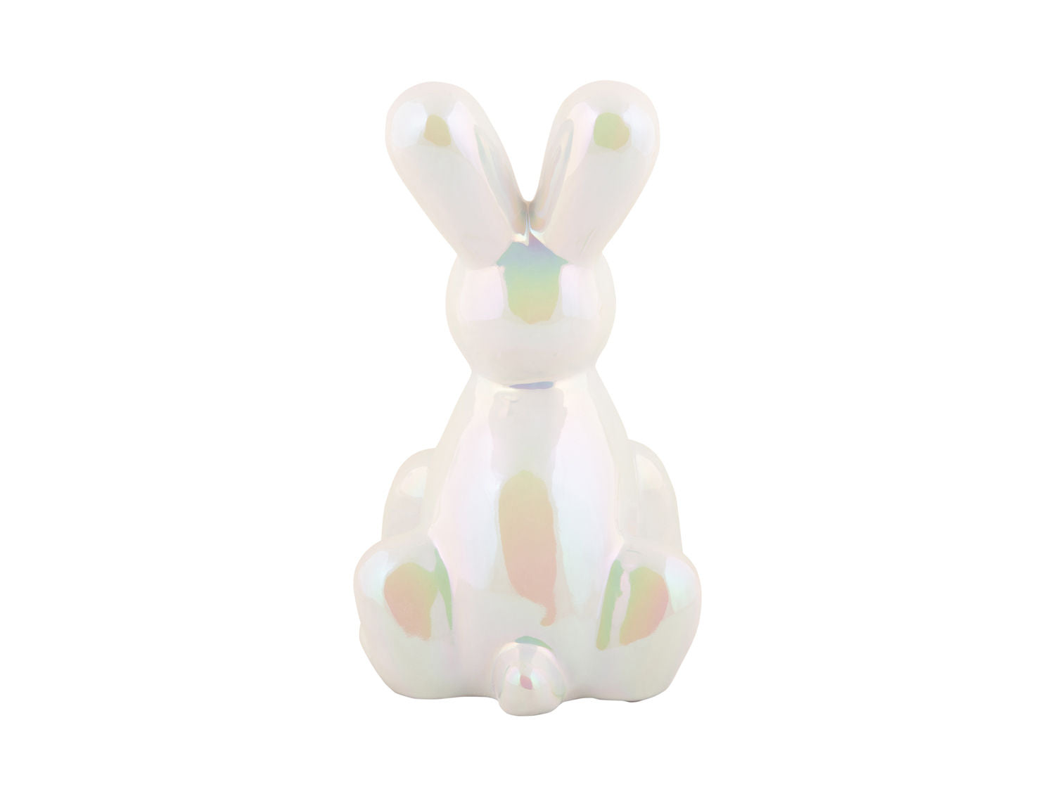 nutiden Statue Ballon Bunny stor keramisk hvid belagt