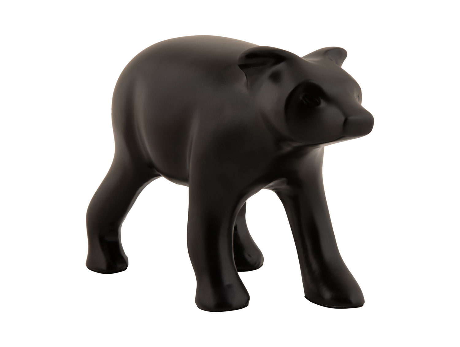 nutidens Statue Bear metal mat sort