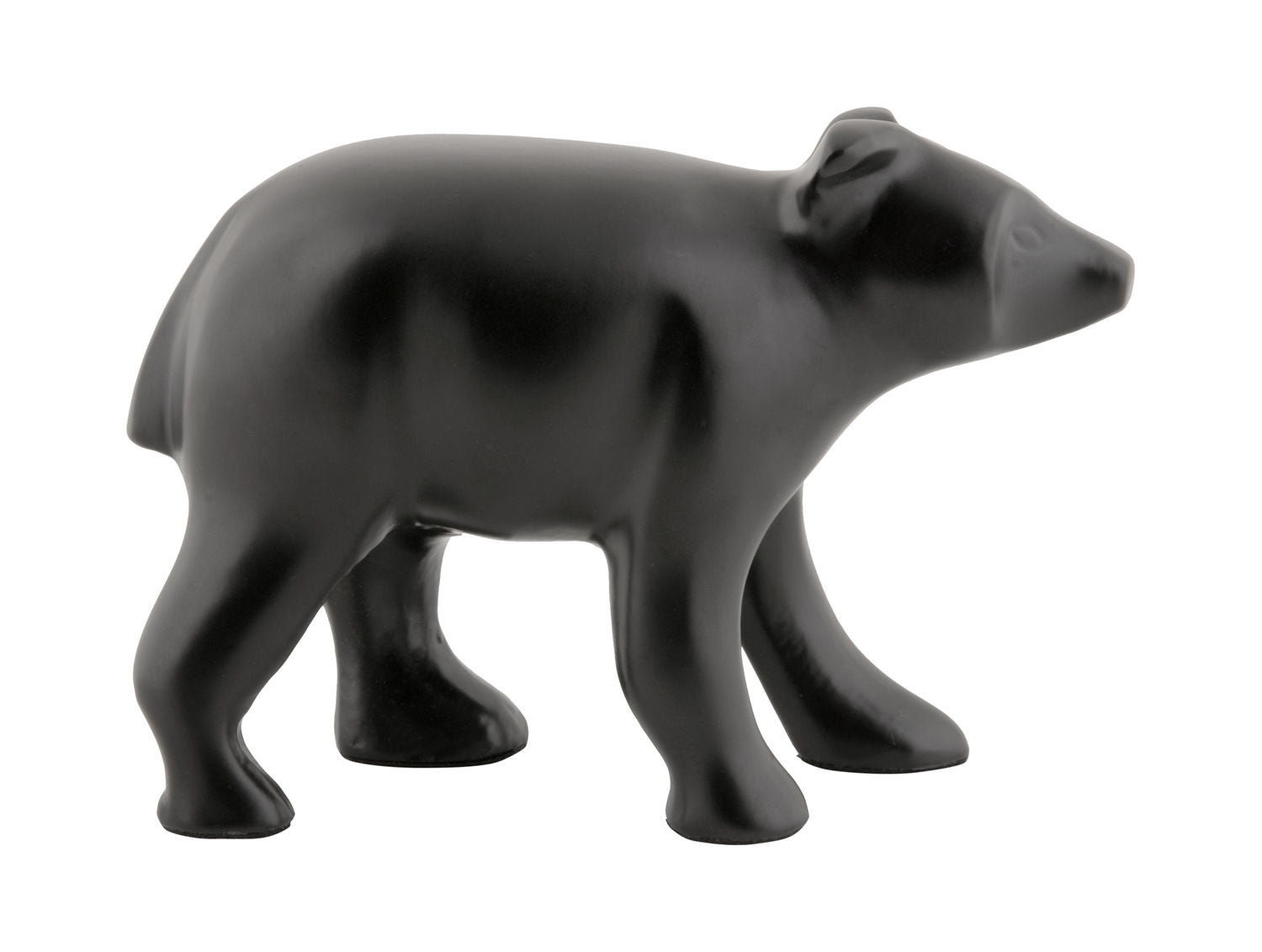 nutidens Statue Bear metal mat sort