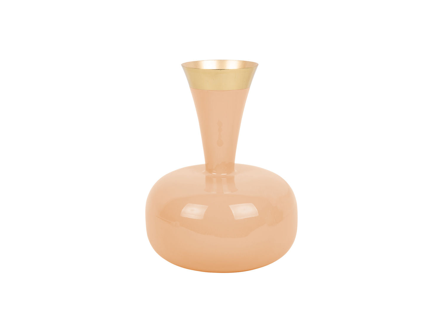 nutid Vase Yara emalje fersken orange