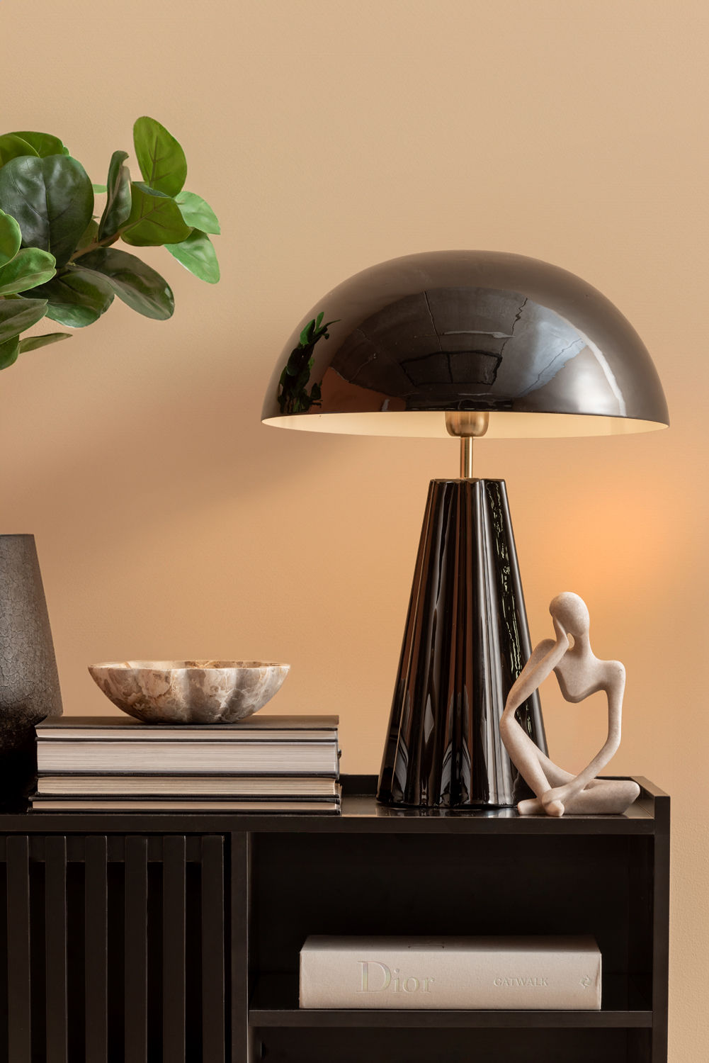 Leitmotiv Bordlampe Amplio XL emalje sort