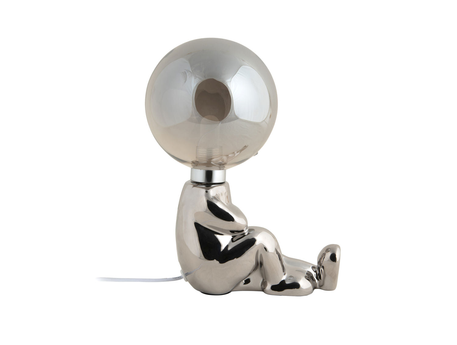 Leitmotiv Bordlampe Joey LED keramisk forkromet