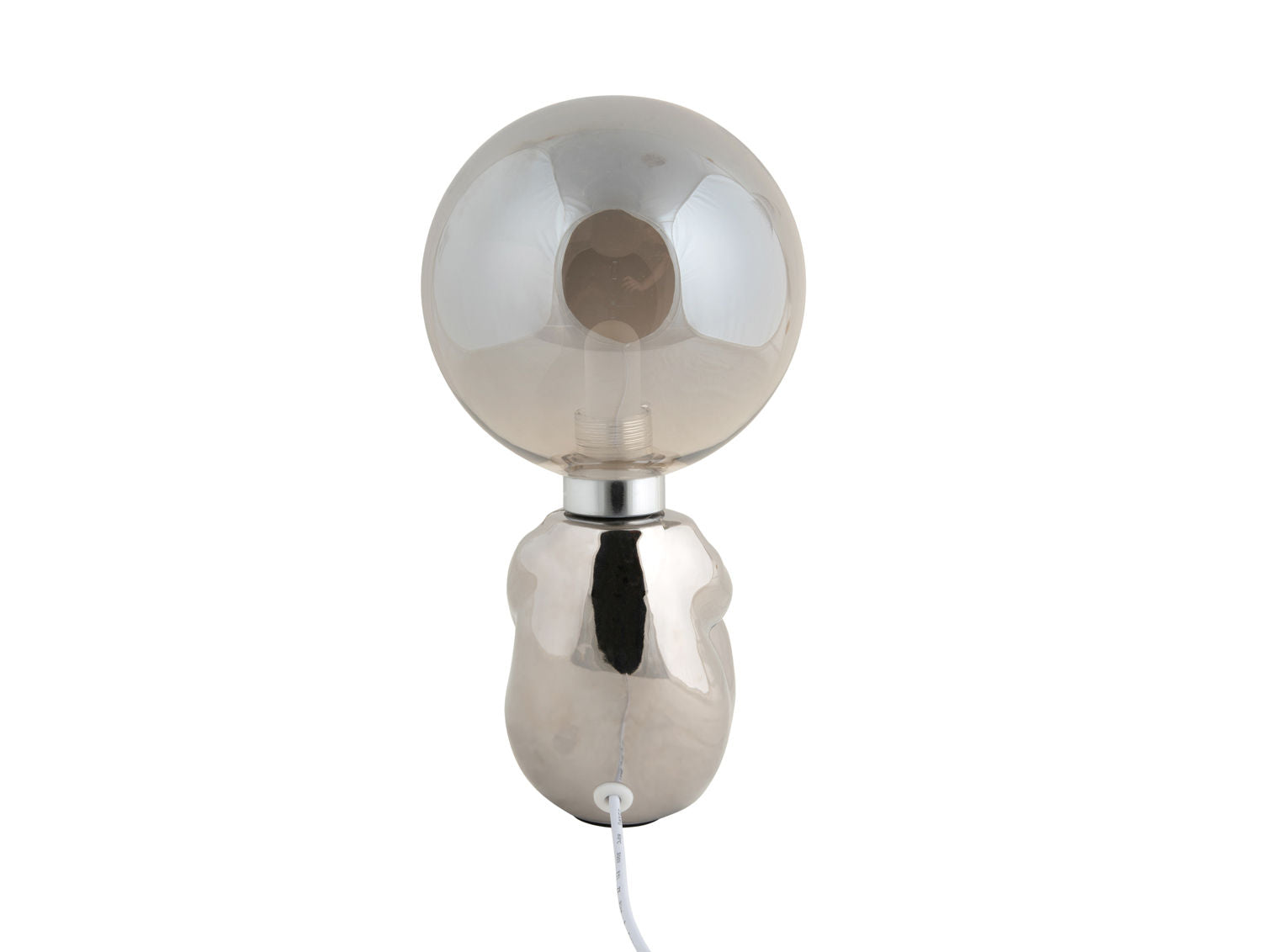 Leitmotiv Bordlampe Joey LED keramisk forkromet