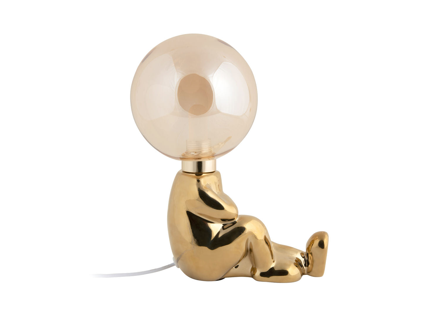 Leitmotiv Bordlampe Joey LED keramisk forgyldt