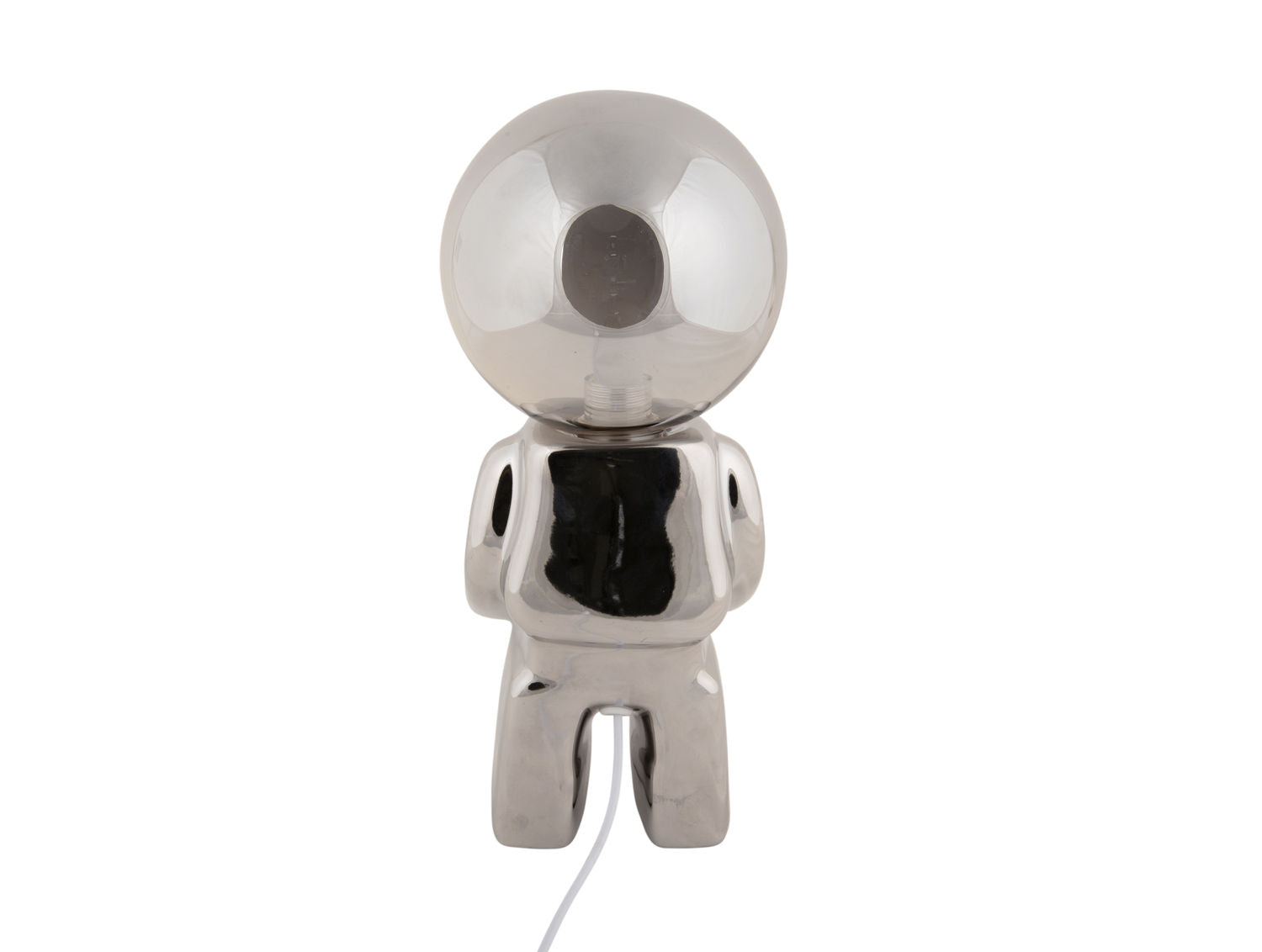 Leitmotiv Bordlampe Ross LED keramisk forkromet