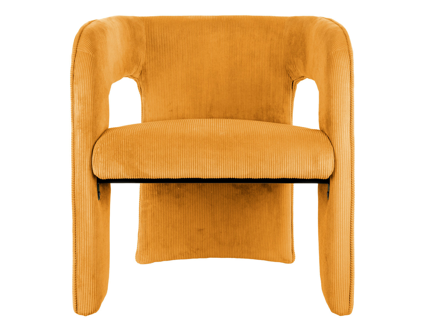 Leitmotiv Stol Vigor fløjlsbuks okkergul