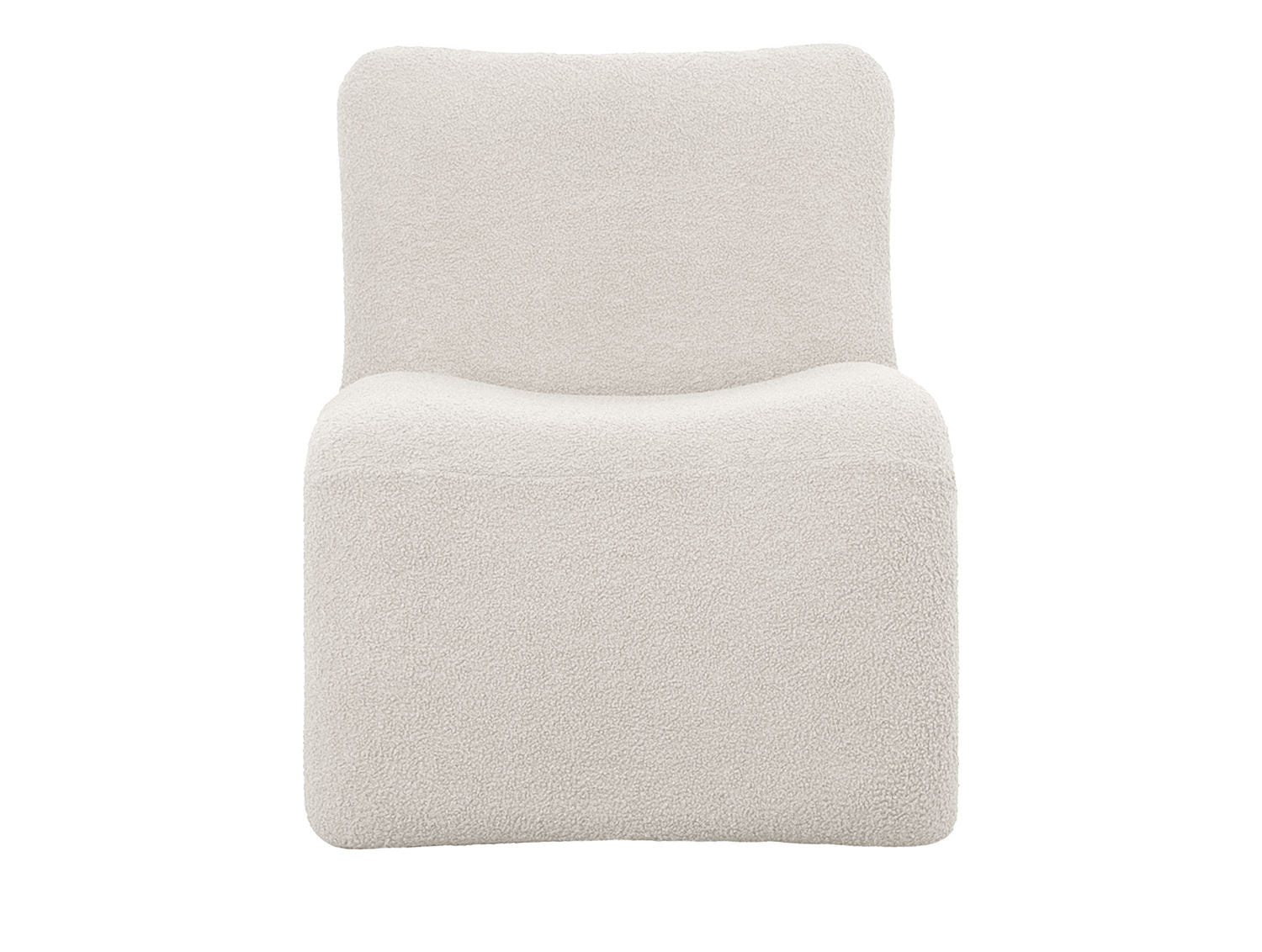 Leitmotiv Stol Fuerza teddy curl hvid