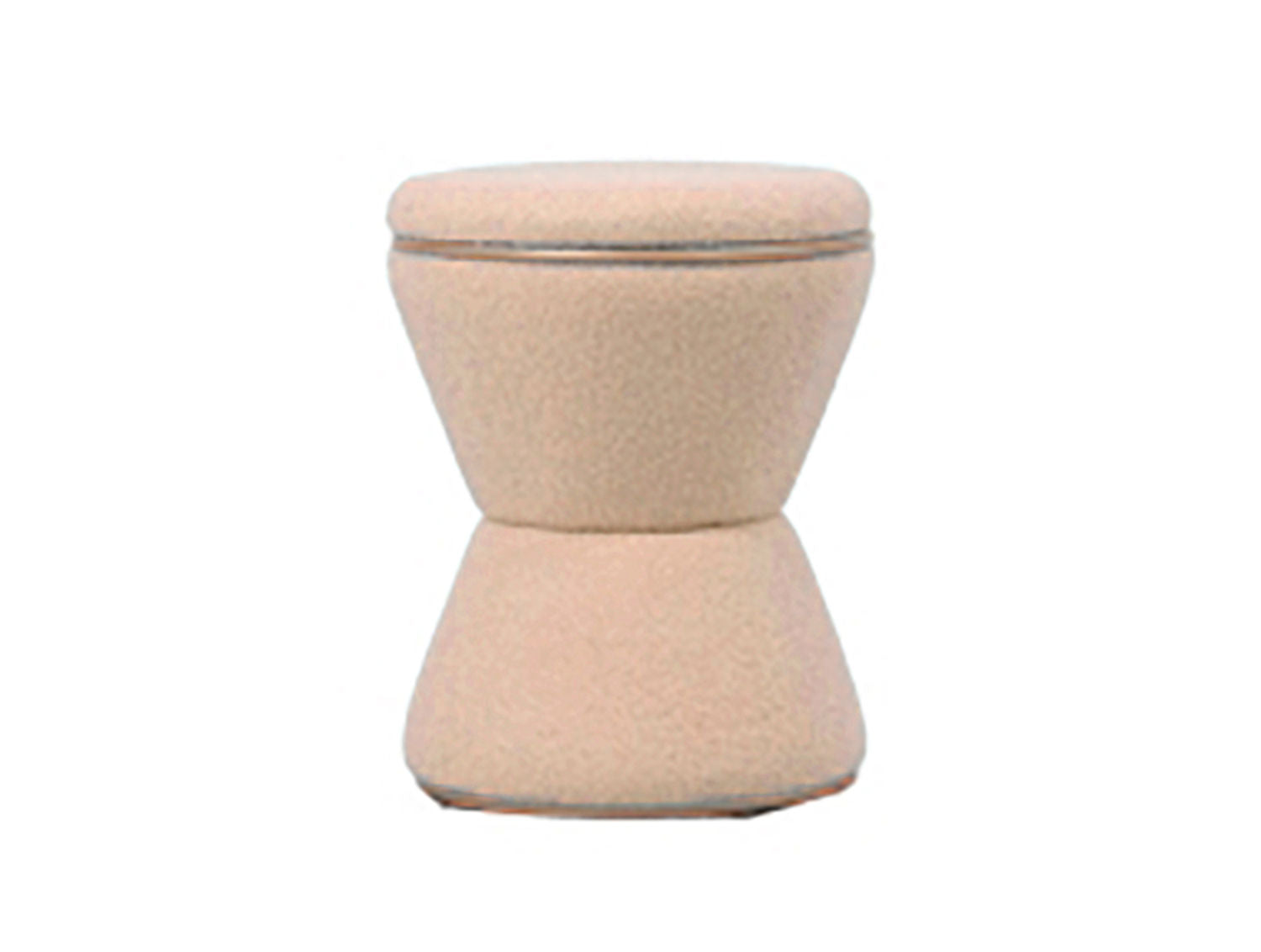 Leitmotiv Puf Gustar teddy curl sandbrun