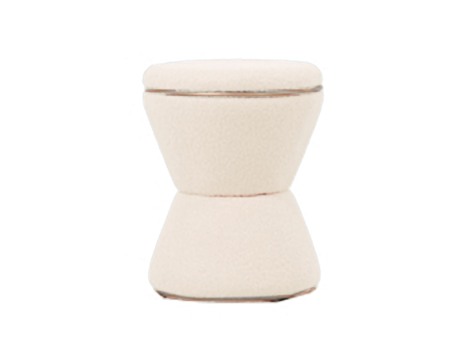 Leitmotiv Puf Gustar teddy curl hvid