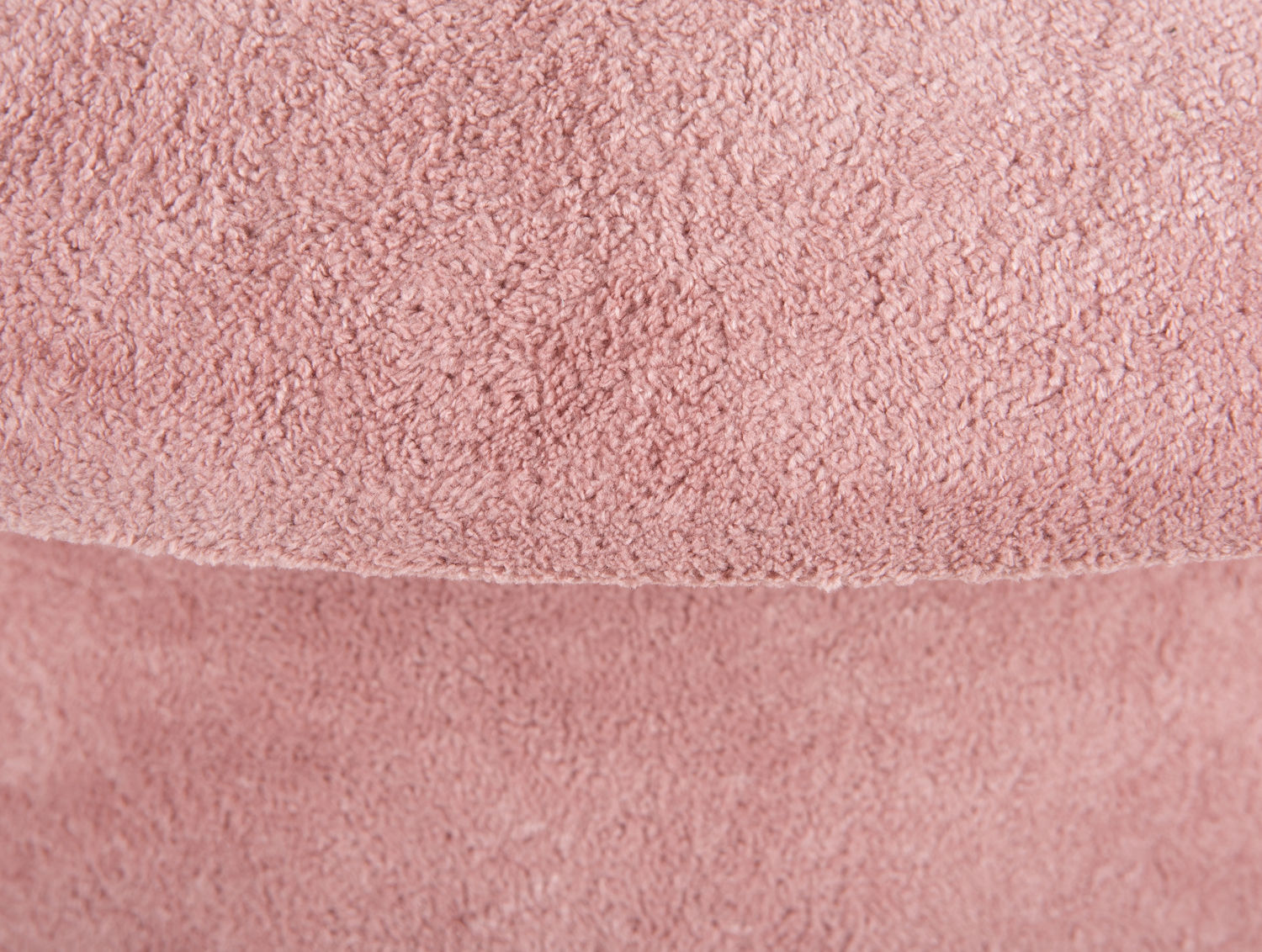 Leitmotiv puf Mushroom børstet fløjl falmet pink