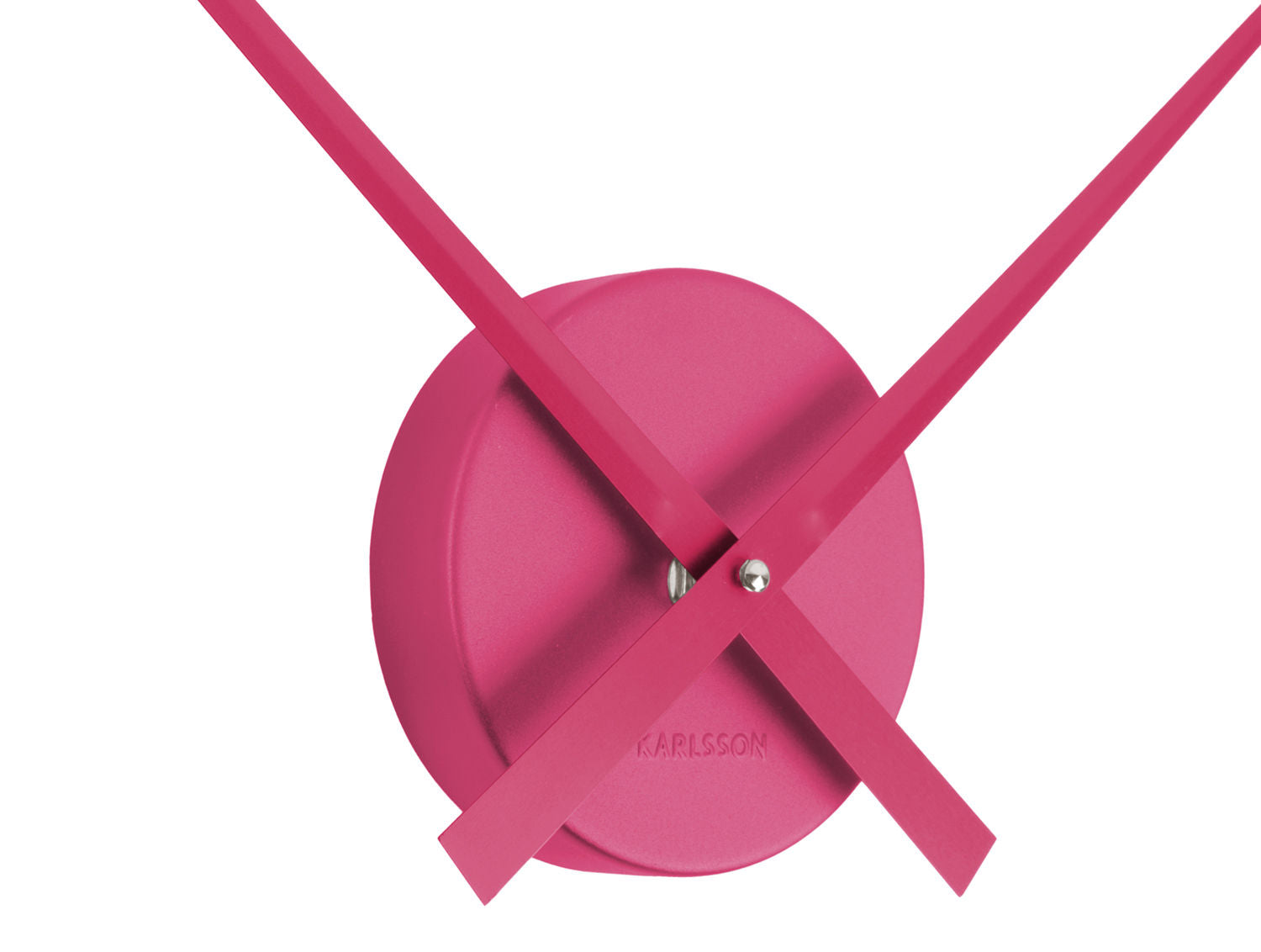 Karlsson Vægur Little Big Time Mini metallisk mørk pink