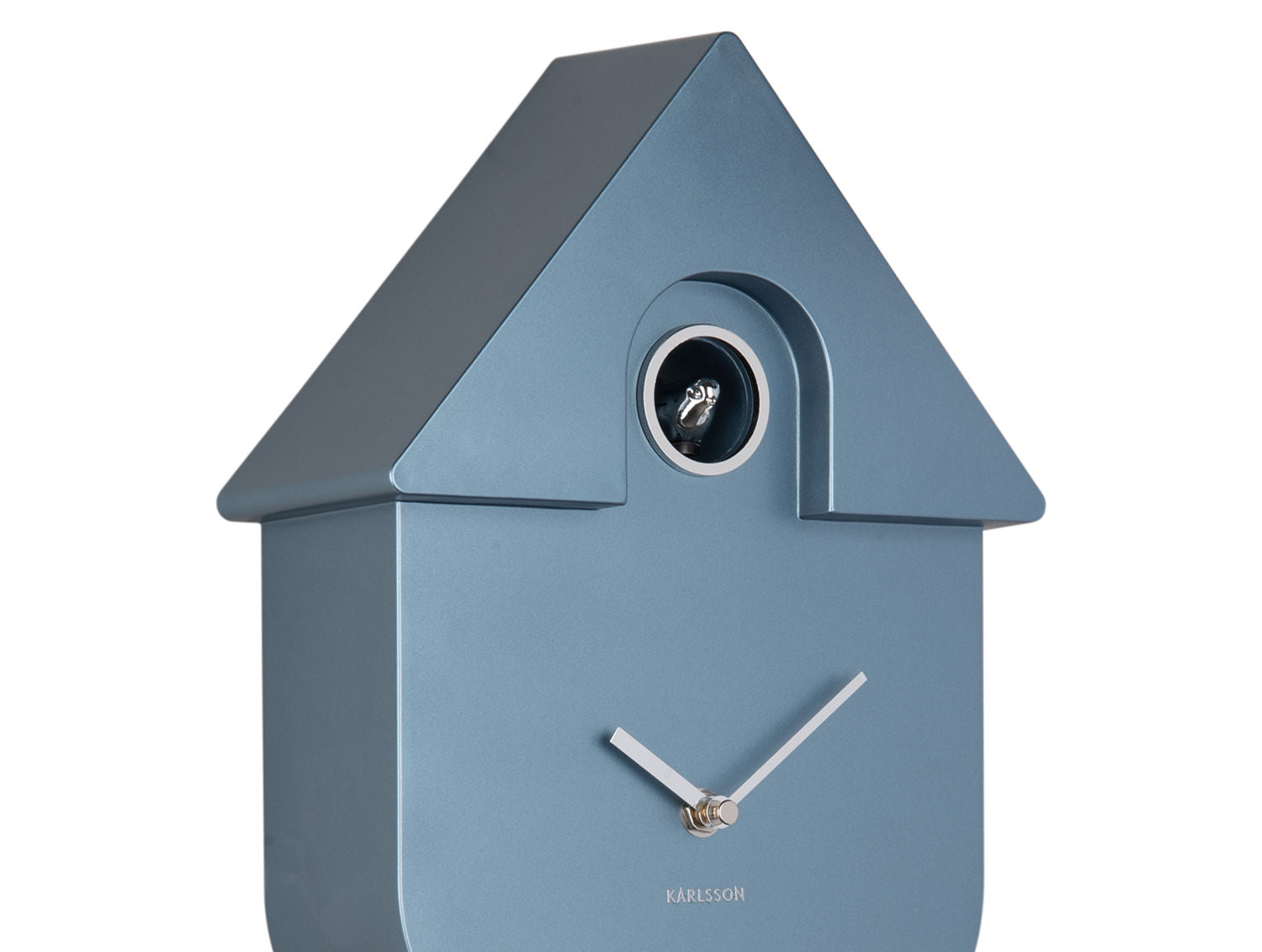 Karlsson Vægur Modern Cuckoo ABS metallic mørkeblå