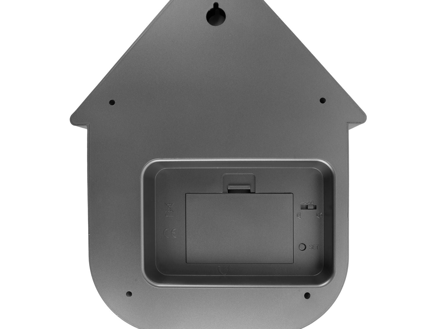 Karlsson Vægur Modern Cuckoo ABS metallic mørkegrå