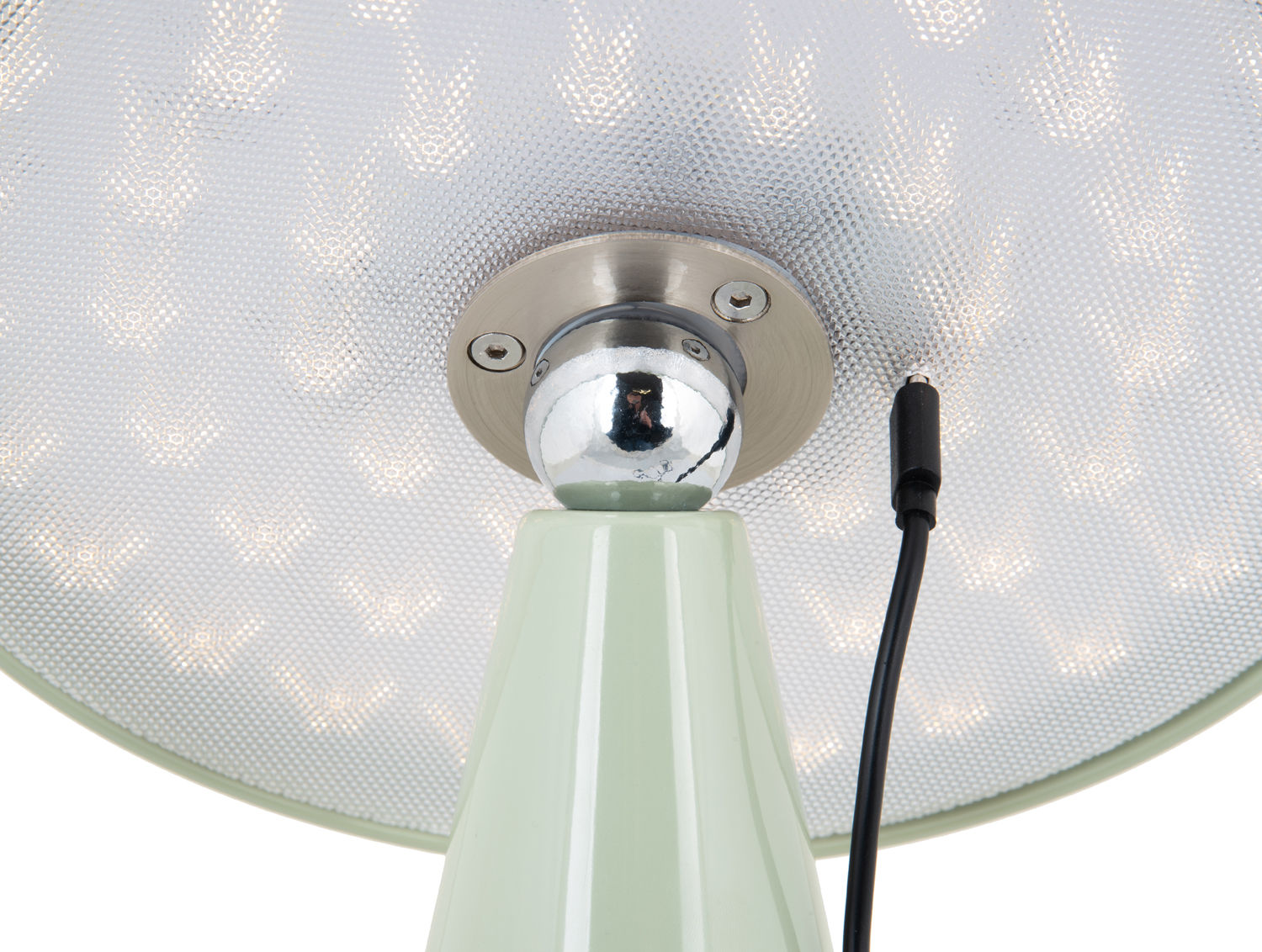 Leitmotiv Bordlampe Phoebe LED grå jade