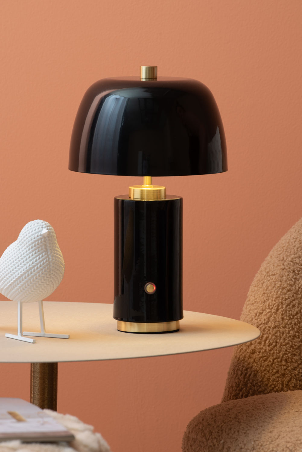 Leitmotiv Bordlampe Freya LED jern sort