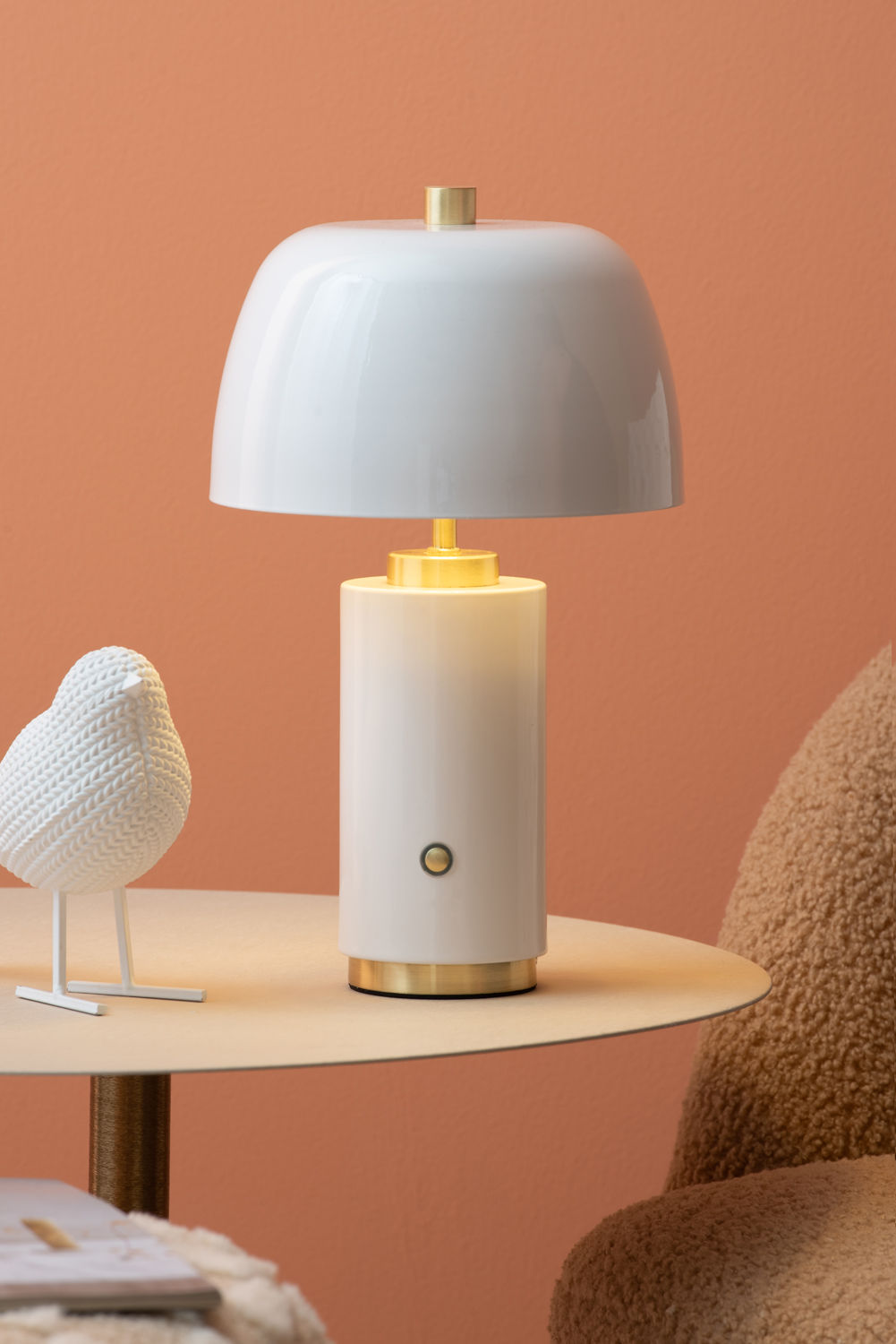 Leitmotiv Bordlampe Freya LED jern hvid