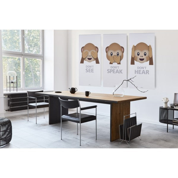 Akustikbillede Dont speak abe lys grå 9x600x1200 mm