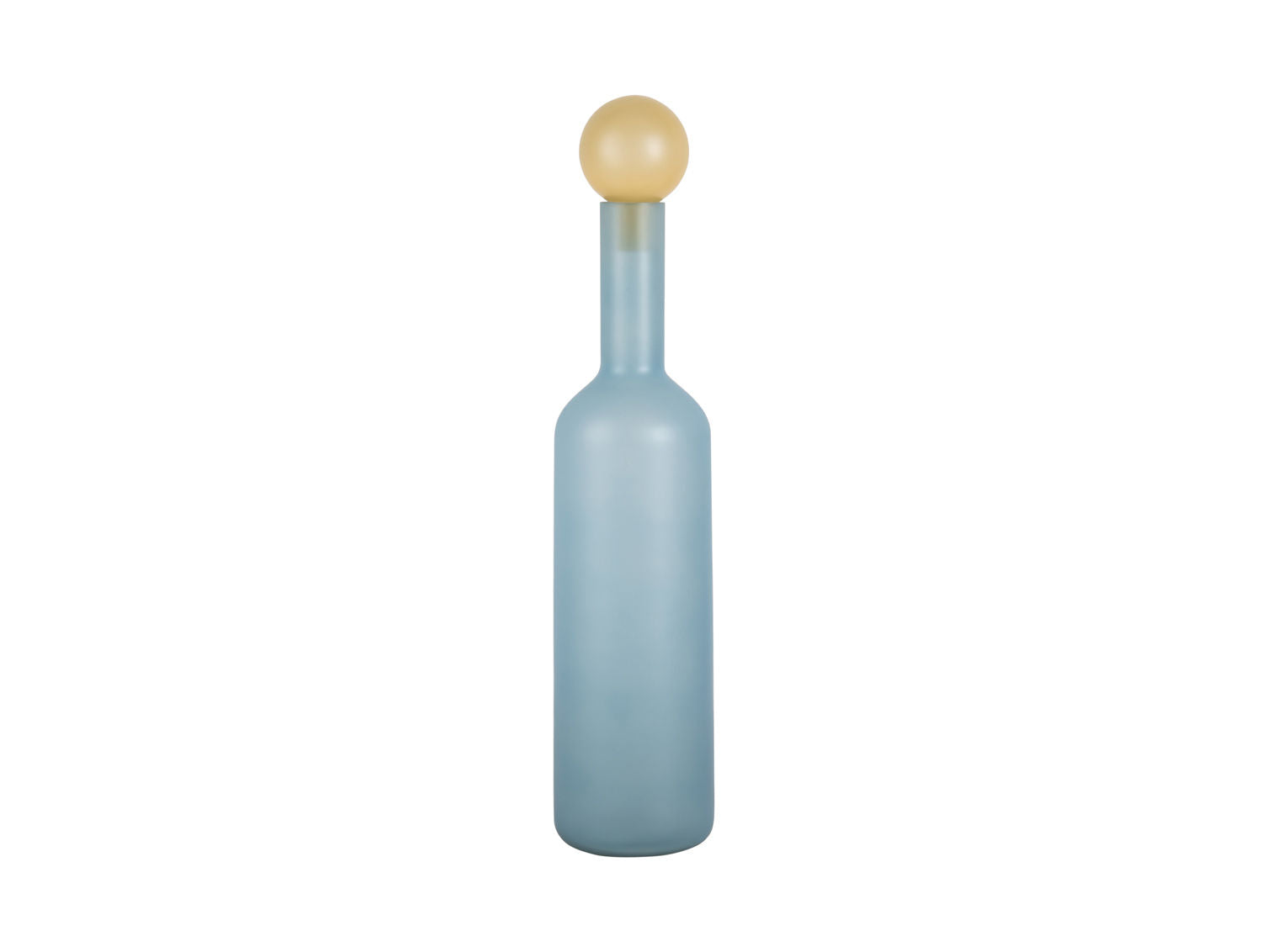 Present Time Vase Alegre Botellin stor blød blå m. blød gul