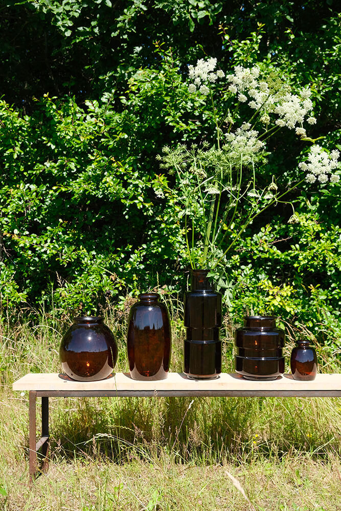 Trademark Living Shape glasvase M - chokolade