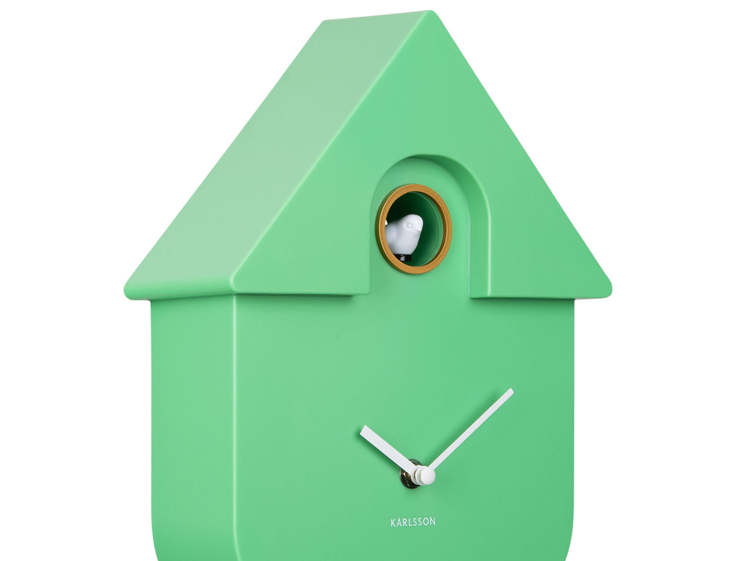 Karlsson Vægur Modern Cuckoo ABS lysegrøn