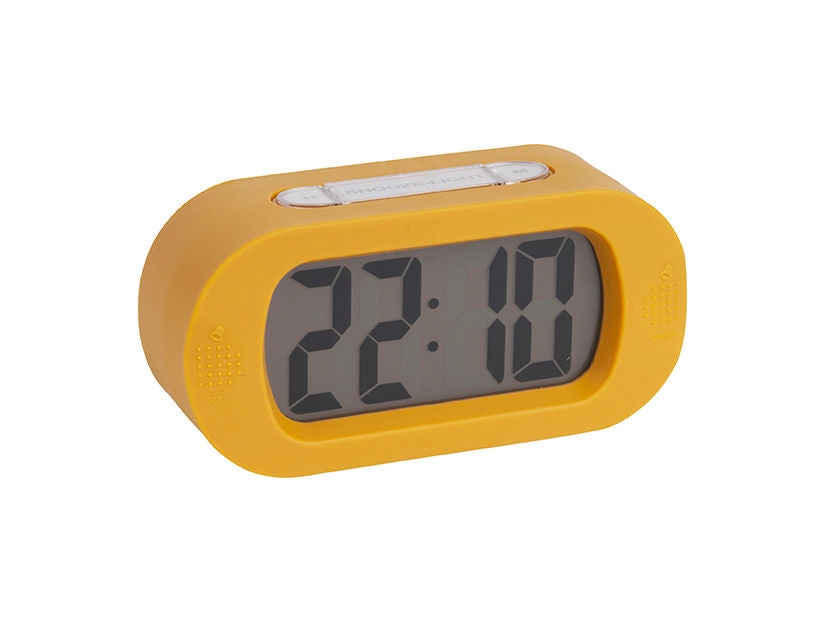 Karlsson Vækkeur Gummy gummieret okkergul