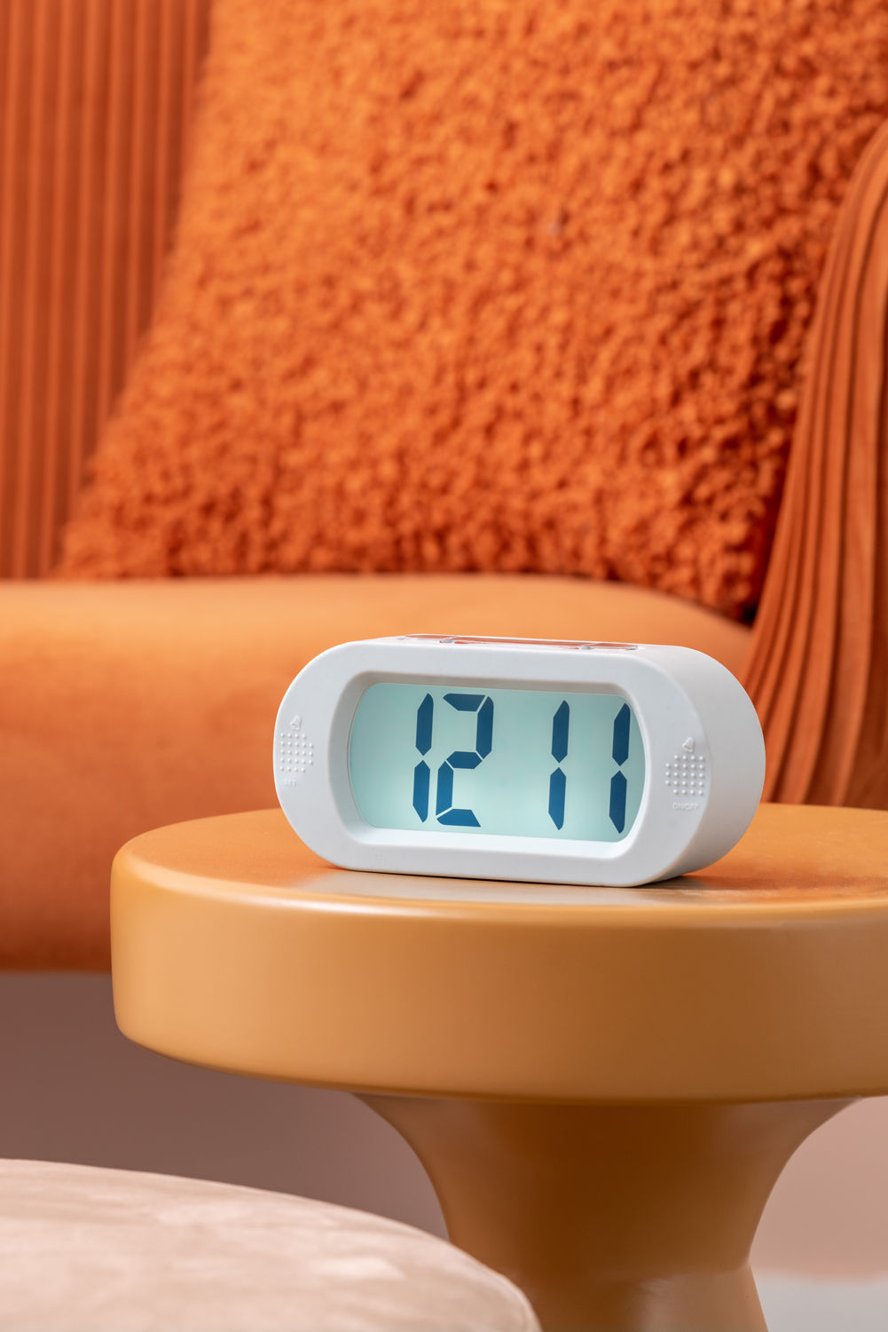 Karlsson Vækkeur Gummy gummibelagt blød blå