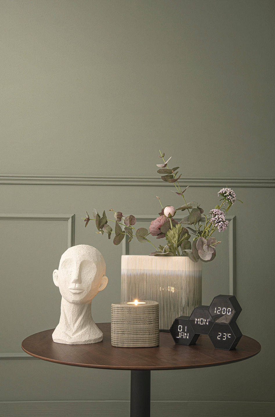 Karlsson Vækkeur Six in the Mix gummieret sort