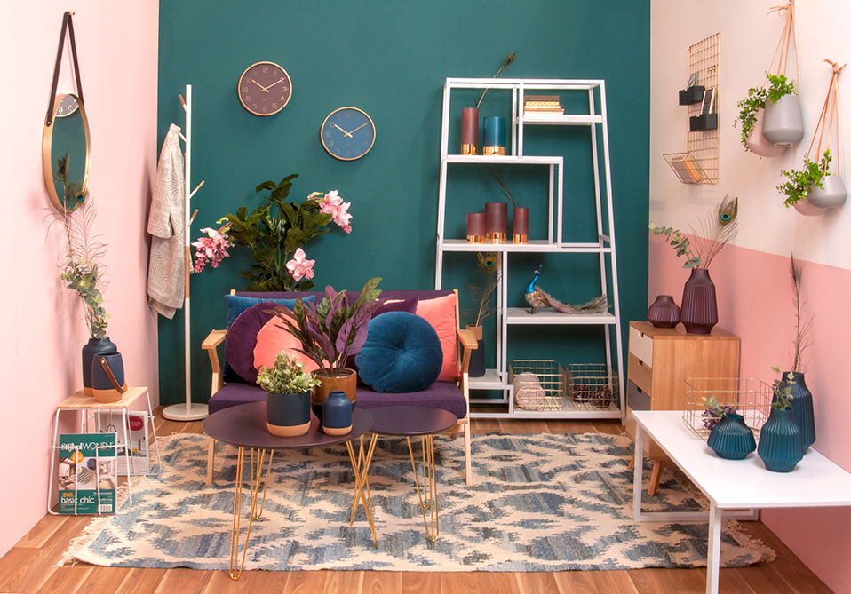 Leitmotiv Knagerække Fushion hvid m. gummi træ