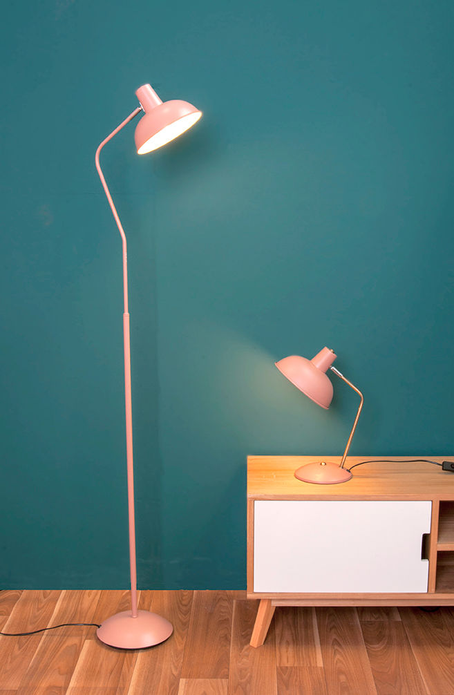 Leitmotiv Bordlampe Emhætte jern mat falmet pink