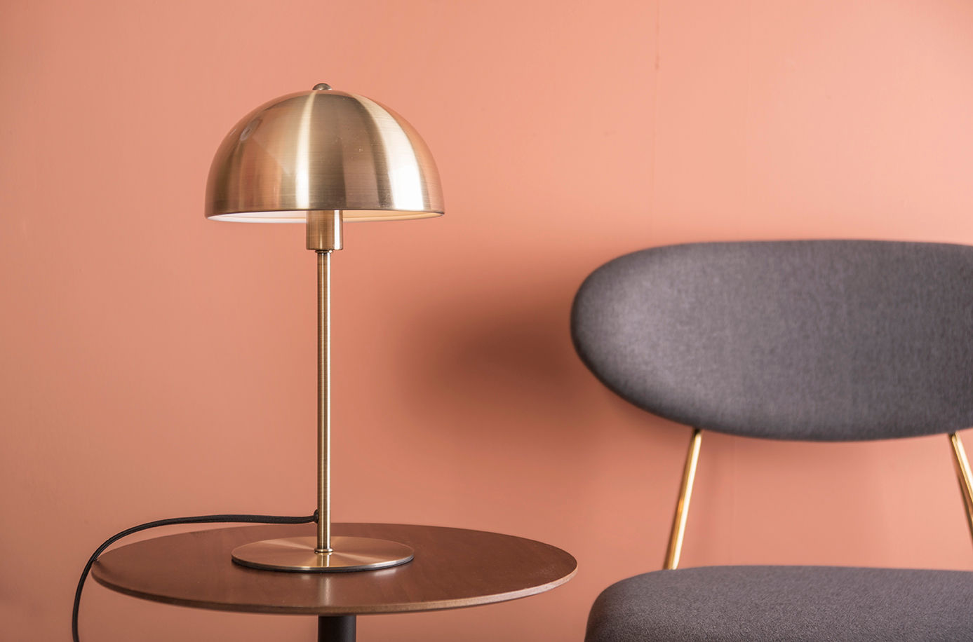 Leitmotiv Bordlampe Motorhjelm metal antik guld