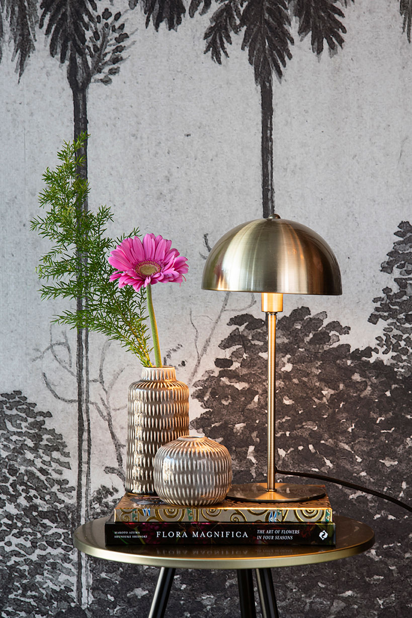 Leitmotiv Bordlampe Motorhjelm metal antik guld