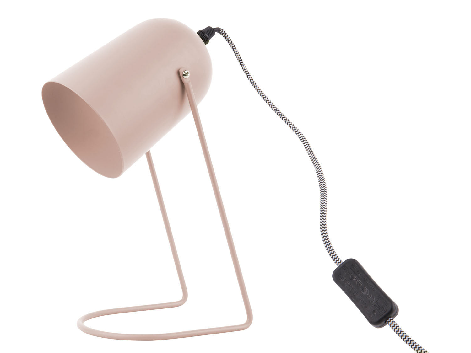Leitmotiv Bordlampe Fortryllende jern mat blød pink