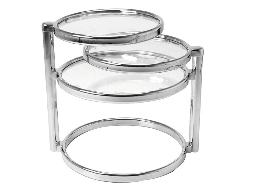 Leitmotiv Bord mini dobbelt drejelig m. stål krom