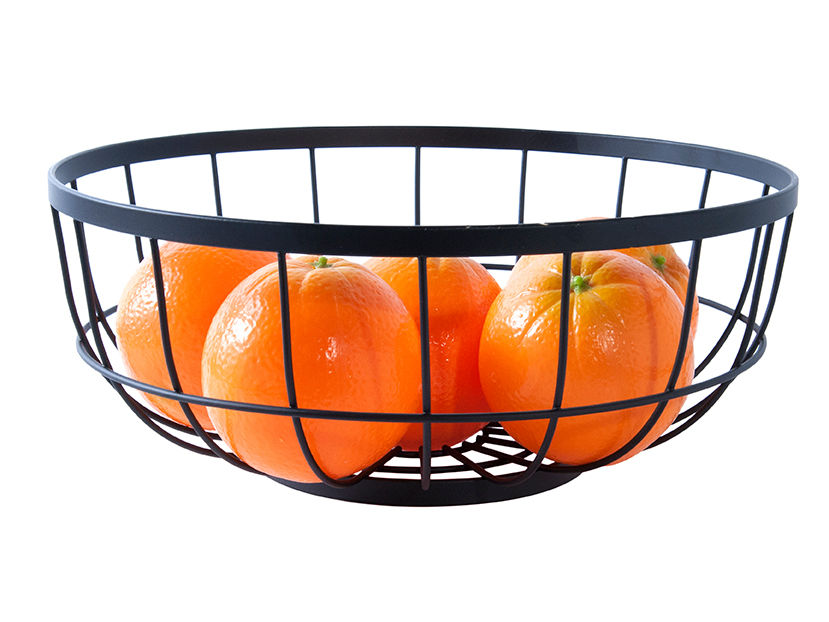 nutid Frugtkurv Open Grid metal sort