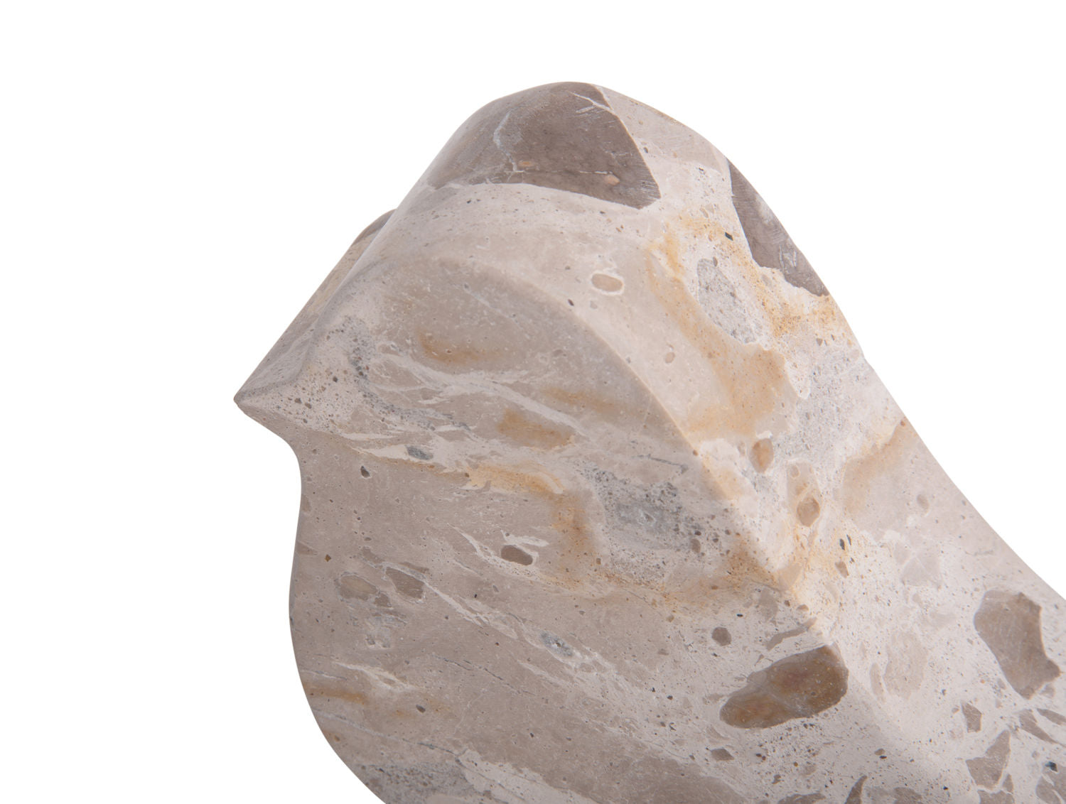 nutidens Statue Bird stor marmorbrun